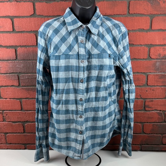 Black Diamond Checkered Woman's Medium Button Down Shirt - Picture 1 of 8